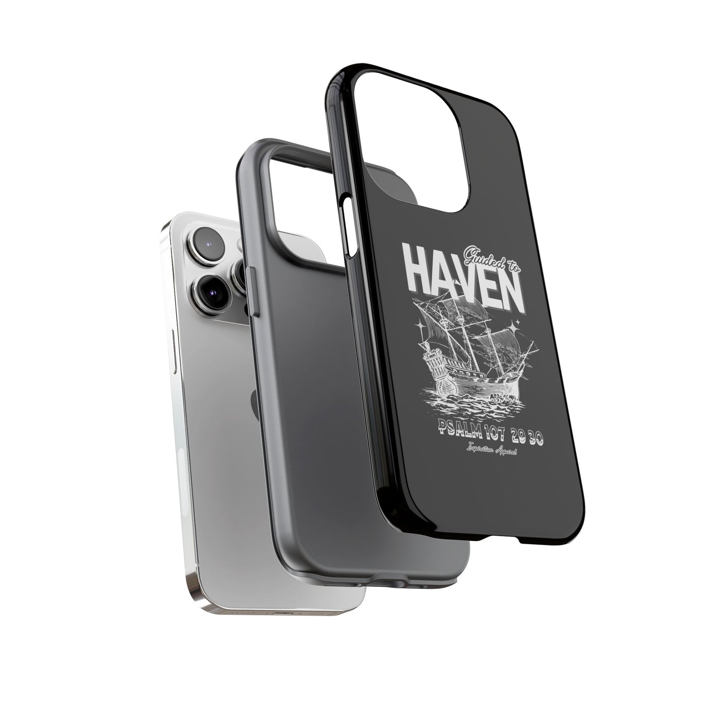 Guided to Haven Psalm 107:29–30 Stylish Phone Case