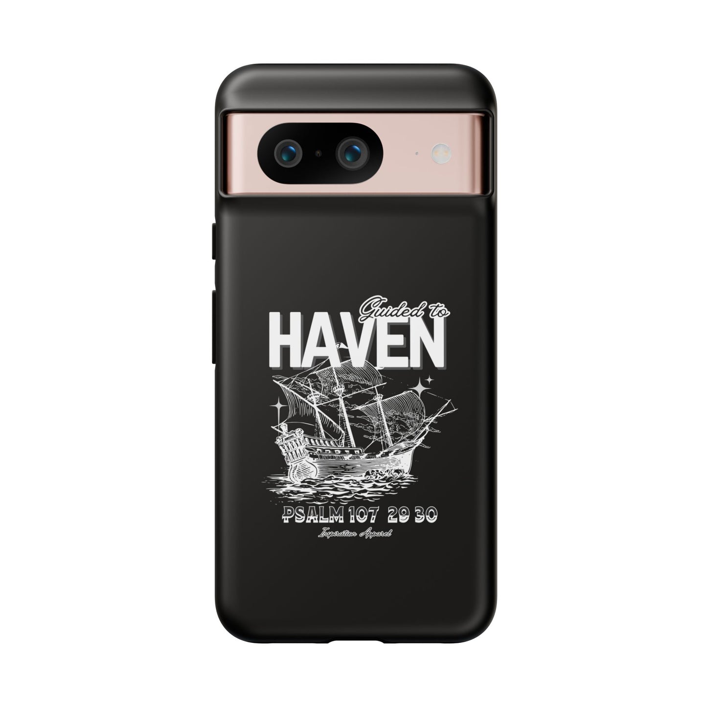 Guided to Haven Psalm 107:29–30 Stylish Phone Case