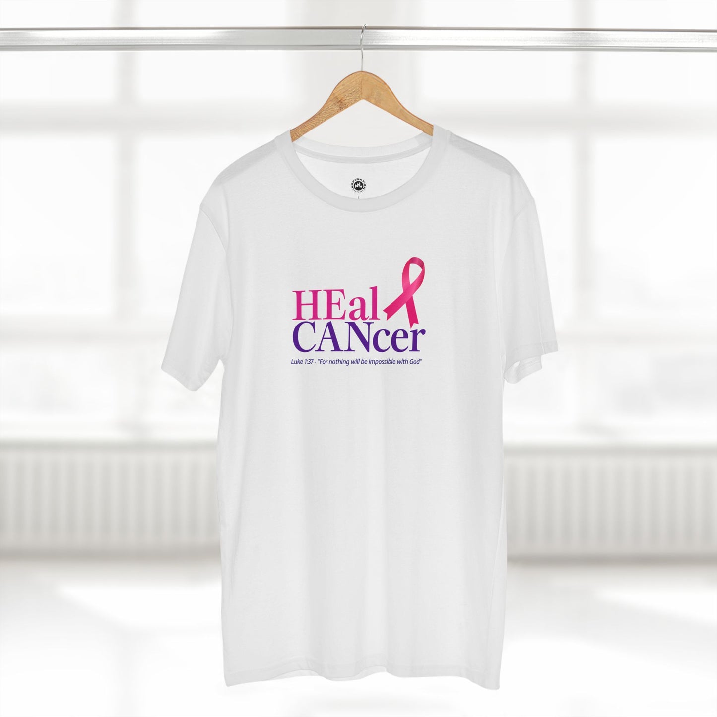 HEal CANcer Luke 1:37 T-shirt