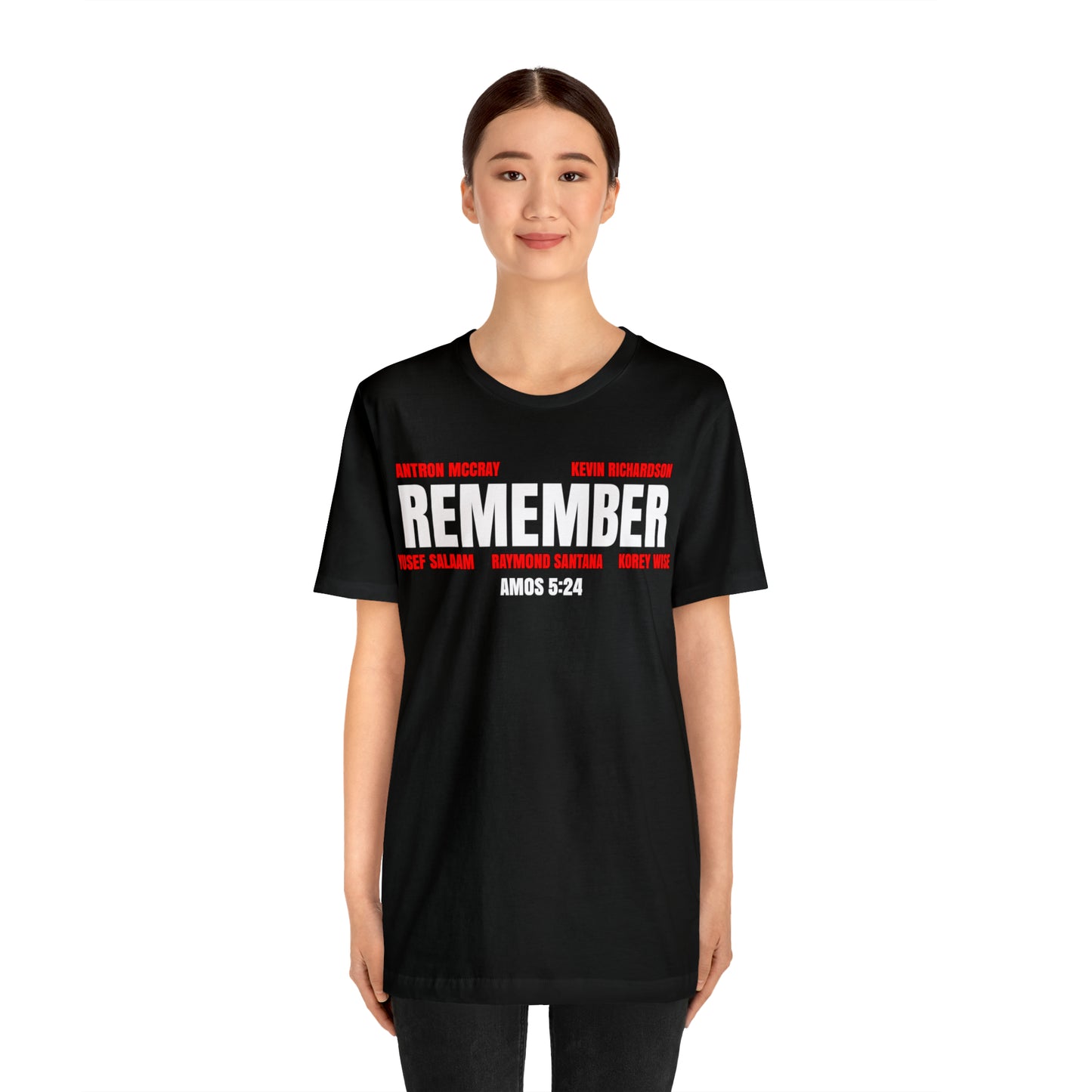 The Remember Series: The Central Park 5 Jersey Short Sleeve Tee