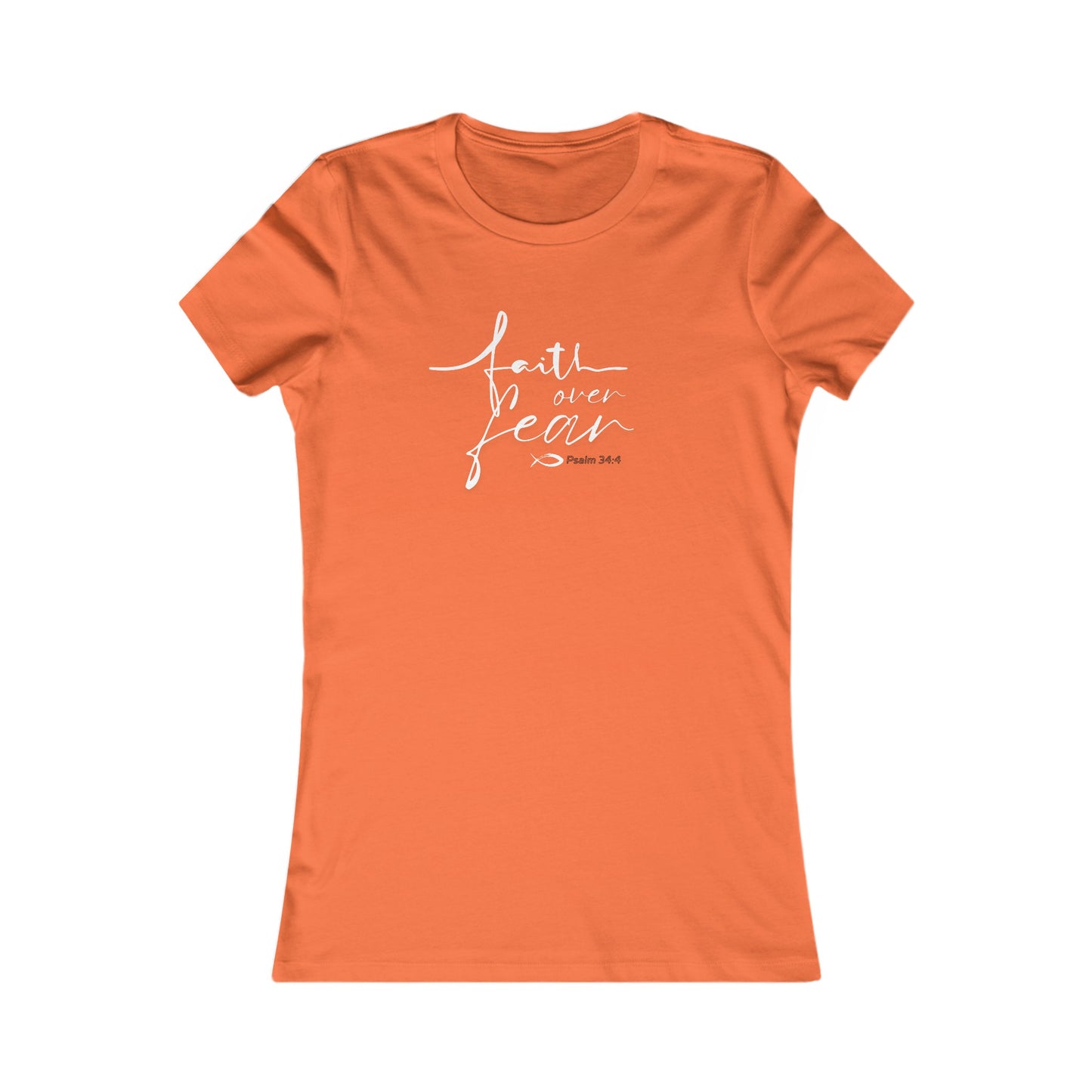 Faith Over Fear Feminine Design Women's Tee