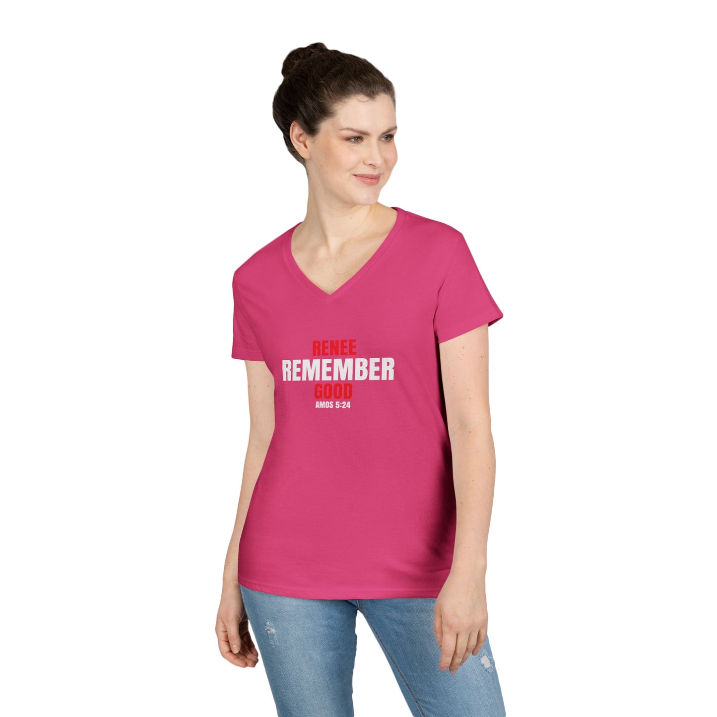 Remember Renee Good Ladies' V-Neck T-Shirt