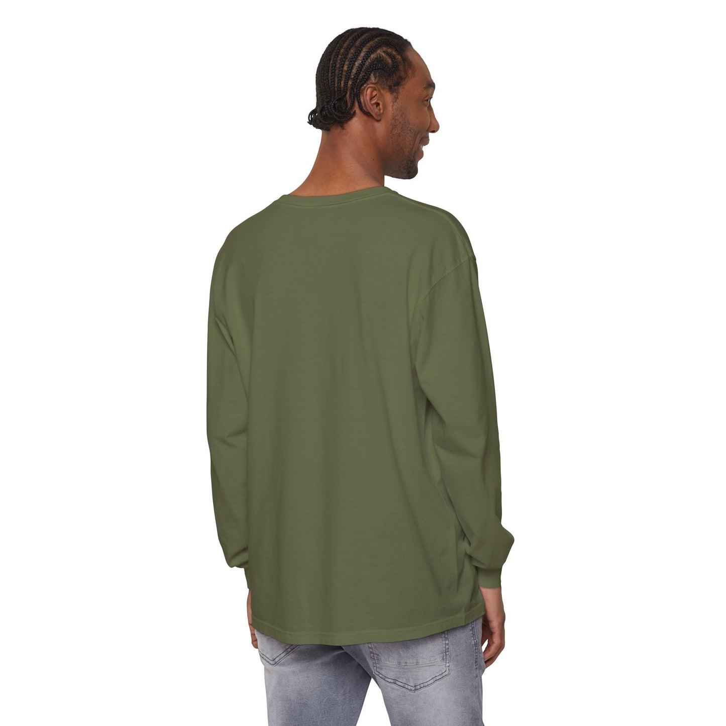 Guided to Haven Psalm 107:29–30 Long Sleeve T-Shirt - Nautical Theme