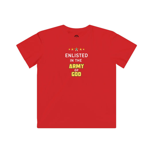 Enlisted In The Army of God Kids Tee