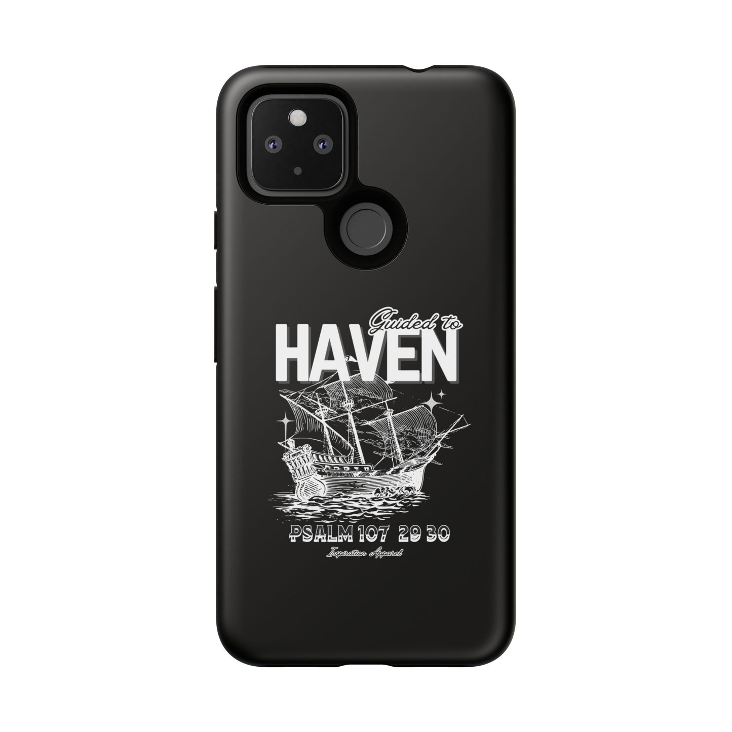 Guided to Haven Psalm 107:29–30 Stylish Phone Case