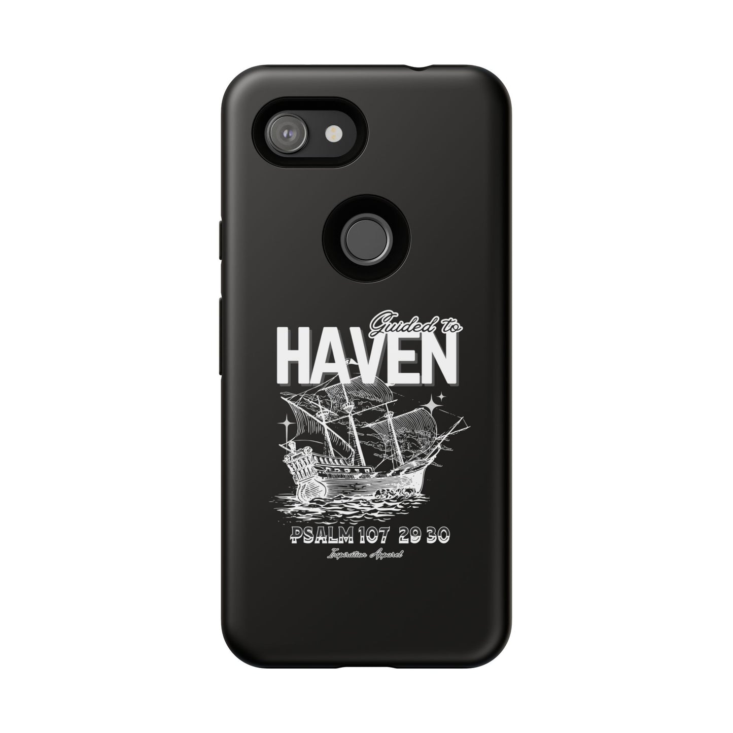 Guided to Haven Psalm 107:29–30 Stylish Phone Case
