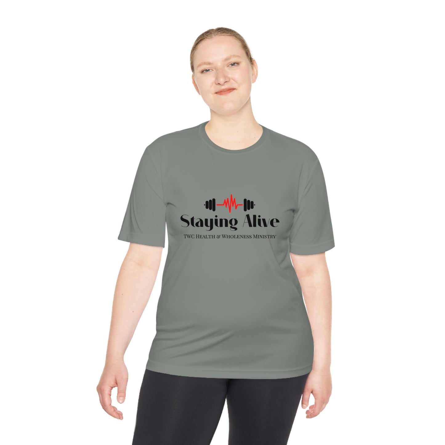 TWC Staying Alive Ministry Unisex Moisture Wicking Tee