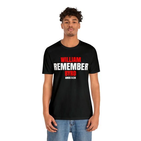 The Remember Series-William Byrd-Unisex Jersey Short Sleeve Tee