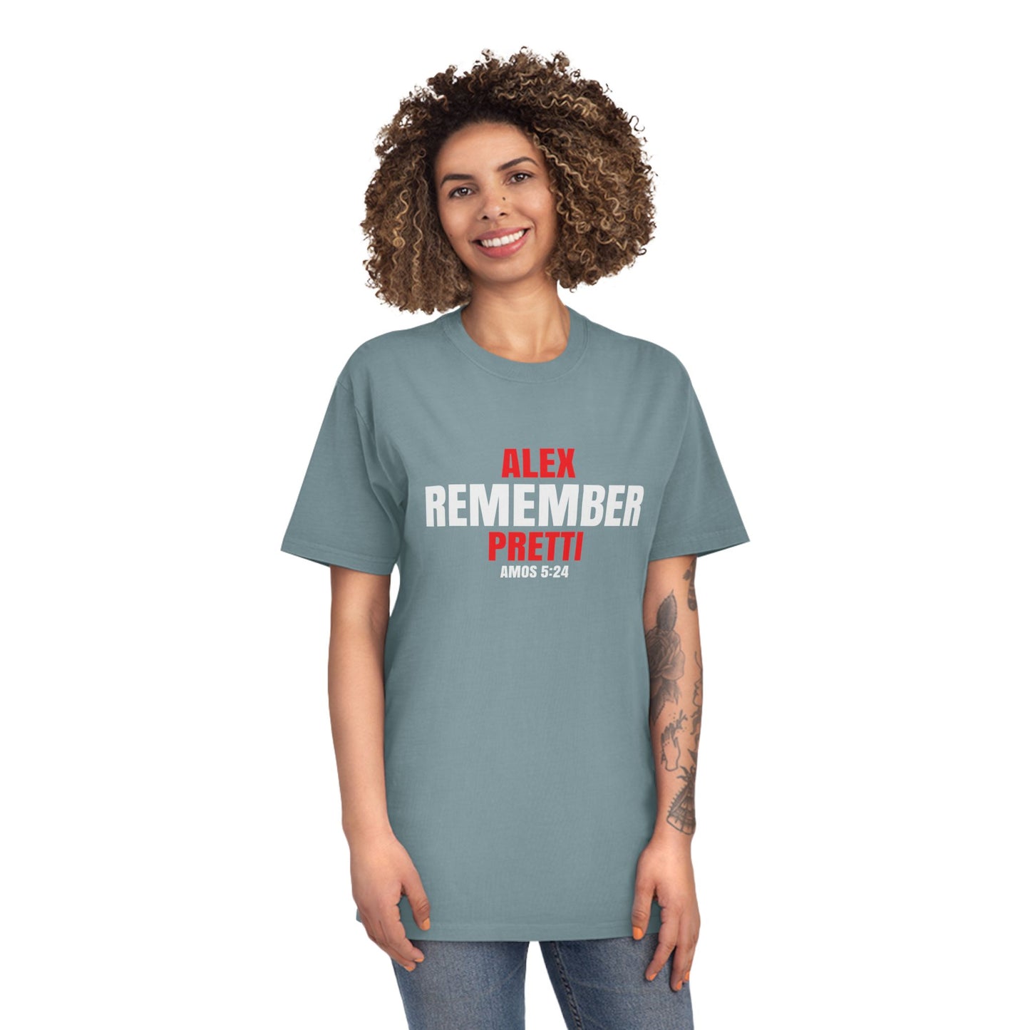 Remember Alex Pretti Memorial T‑Shirt - 100 % cotton