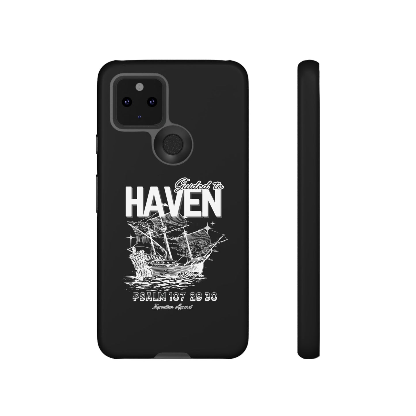 Guided to Haven Psalm 107:29–30 Stylish Phone Case
