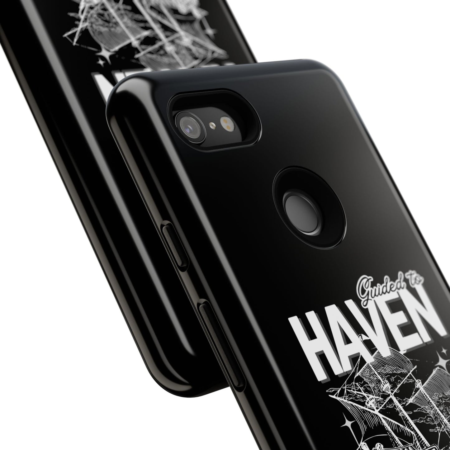 Guided to Haven Psalm 107:29–30 Stylish Phone Case