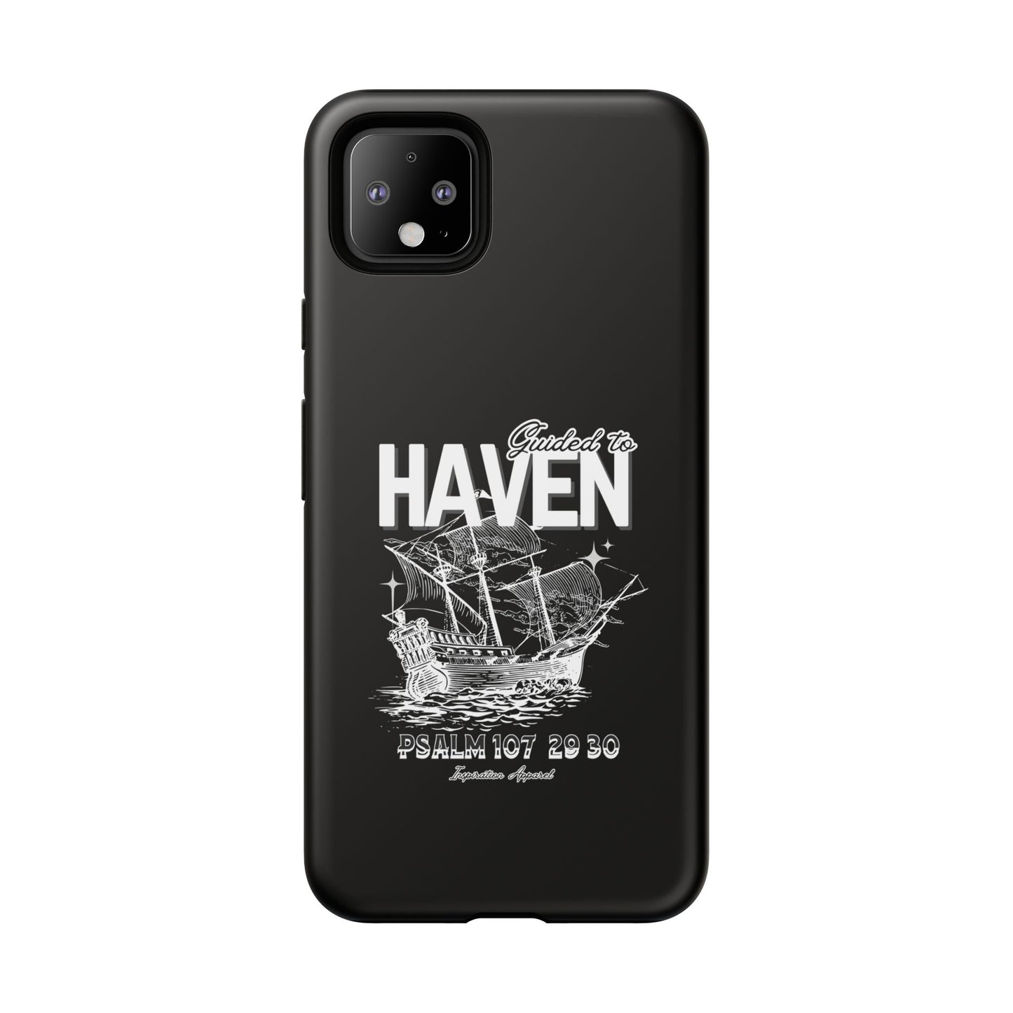 Guided to Haven Psalm 107:29–30 Stylish Phone Case