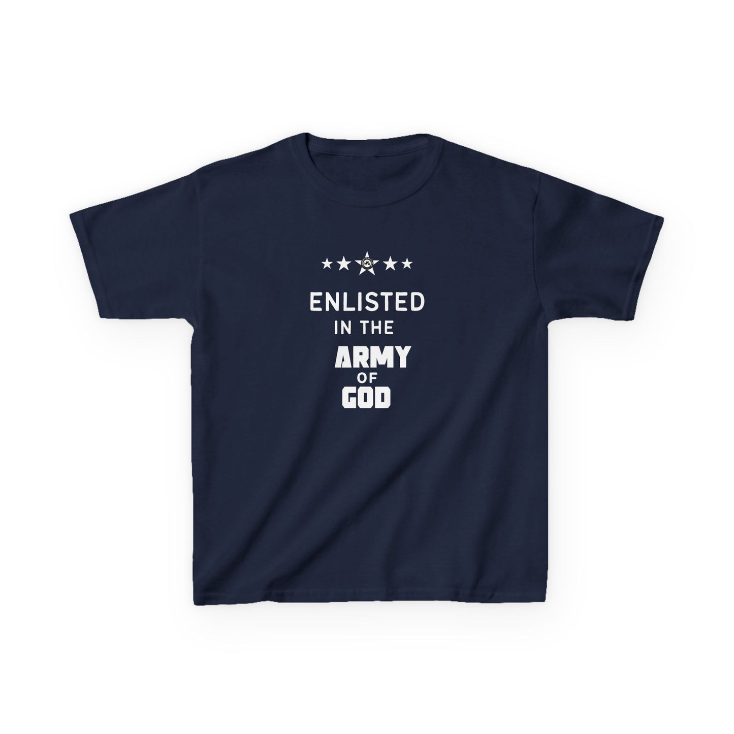 Enlisted In The Army of God "Psalms 84:1-12"  Kids Heavy Cotton™ Tee