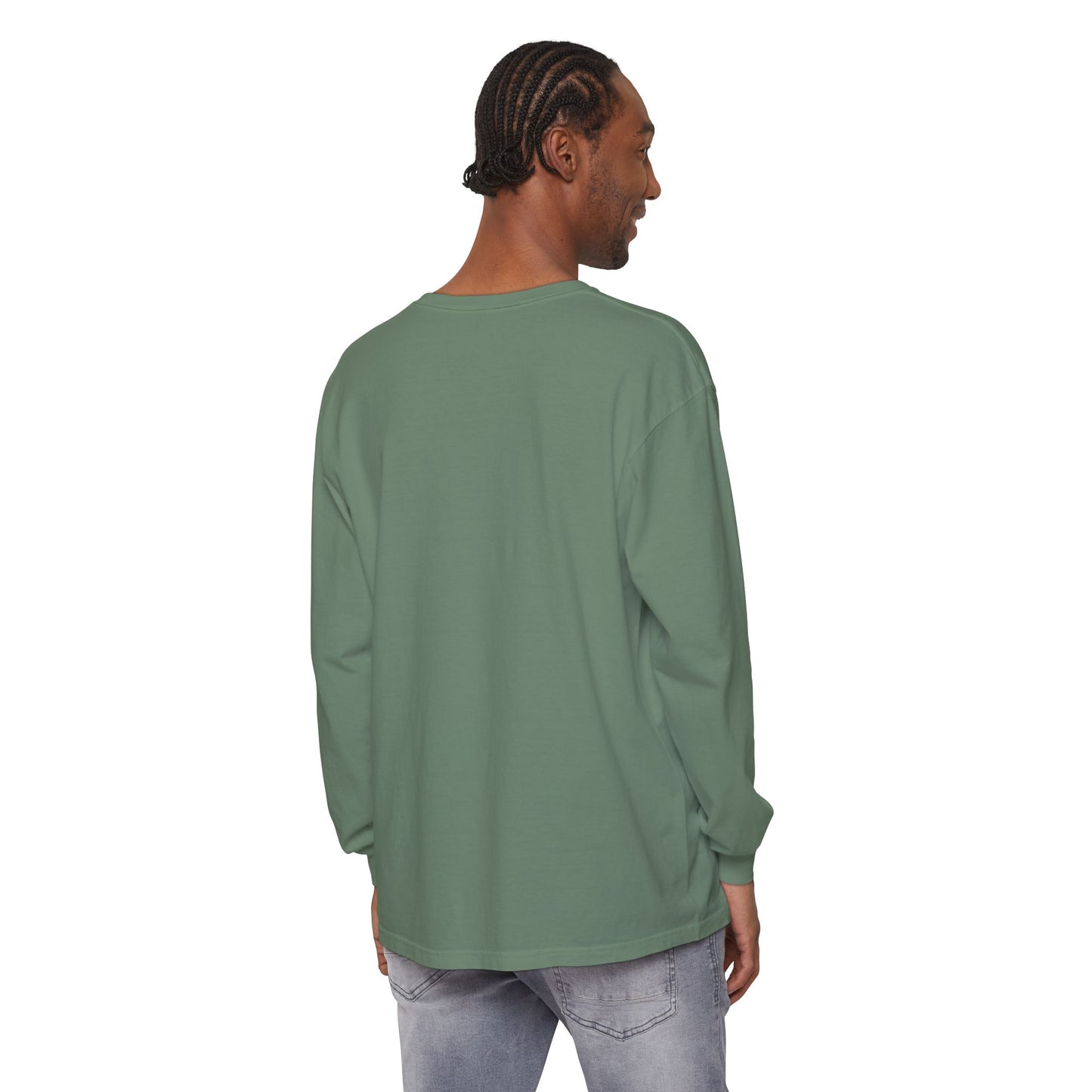 Guided to Haven Psalm 107:29–30 Long Sleeve T-Shirt - Nautical Theme