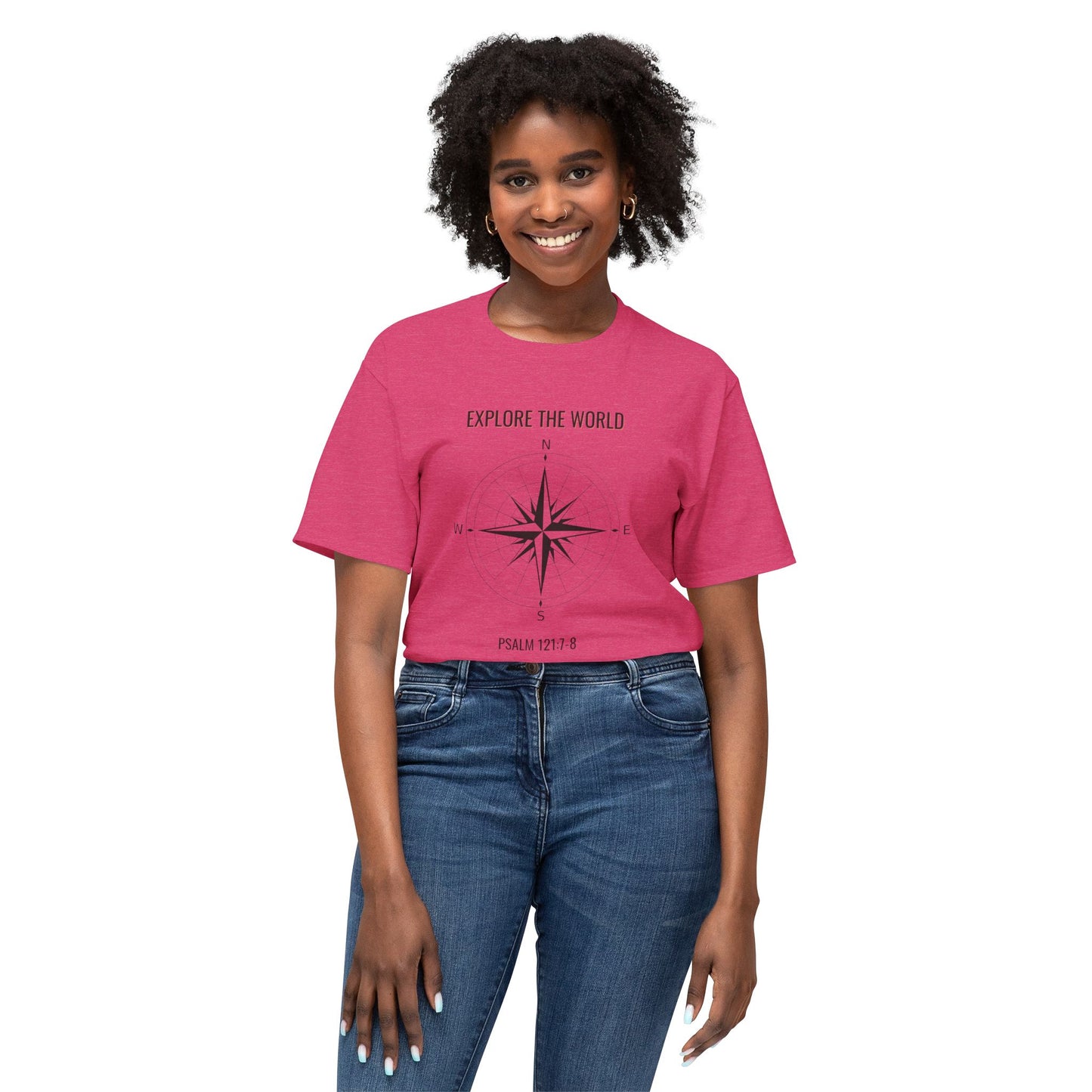 Explore The World Psalm 121:7-8Unisex HD Cotton™ T-shirt