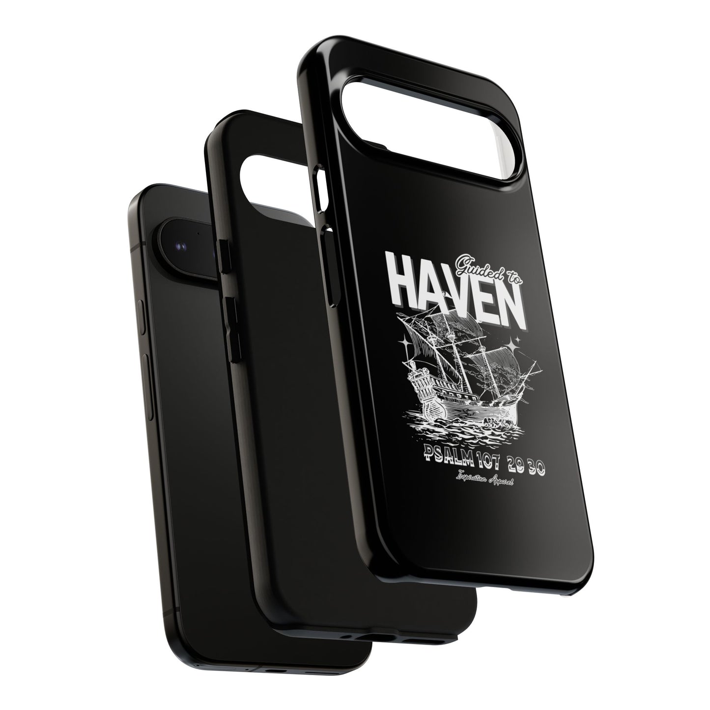 Guided to Haven Psalm 107:29–30 Stylish Phone Case