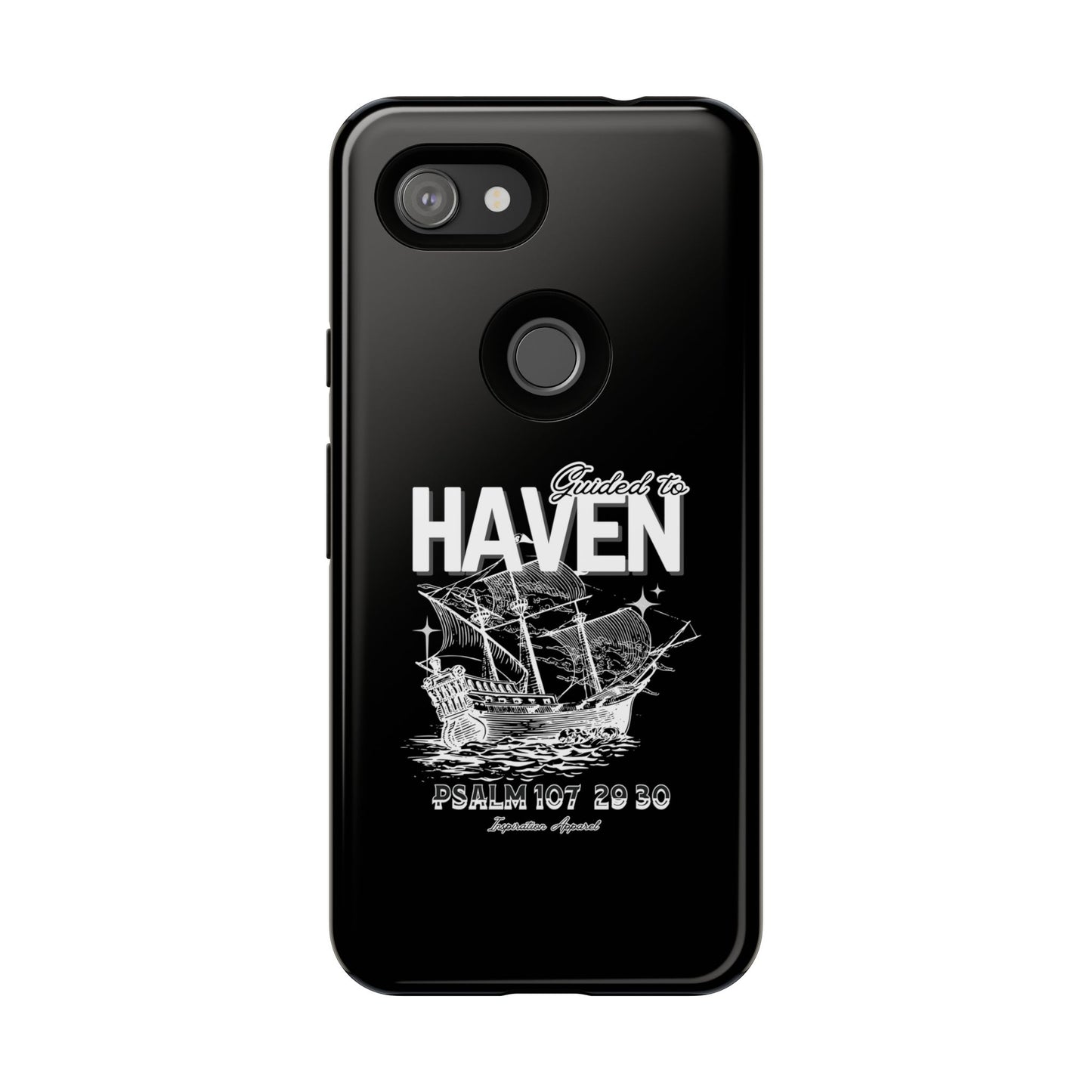 Guided to Haven Psalm 107:29–30 Stylish Phone Case