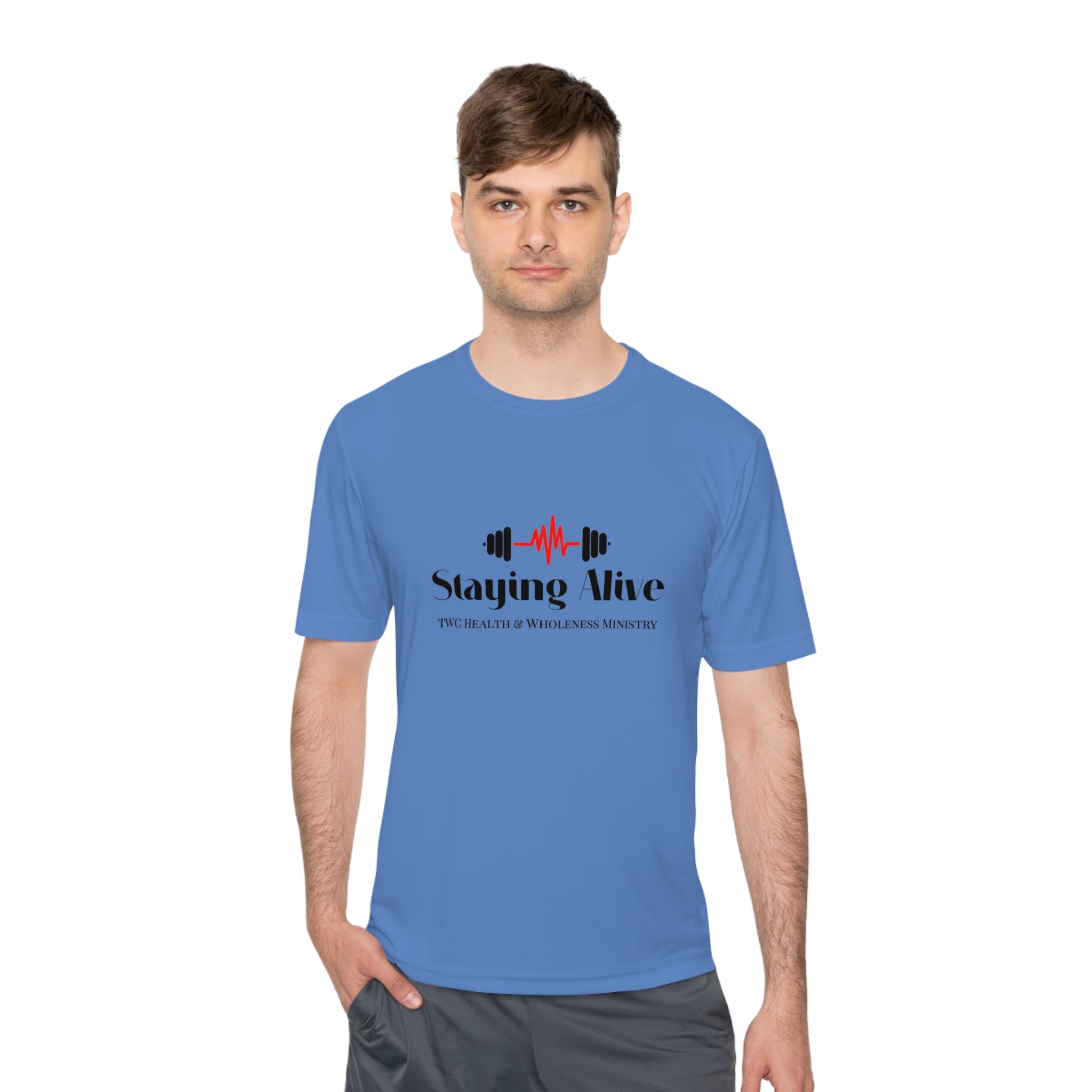 TWC Staying Alive Ministry Unisex Moisture Wicking Tee