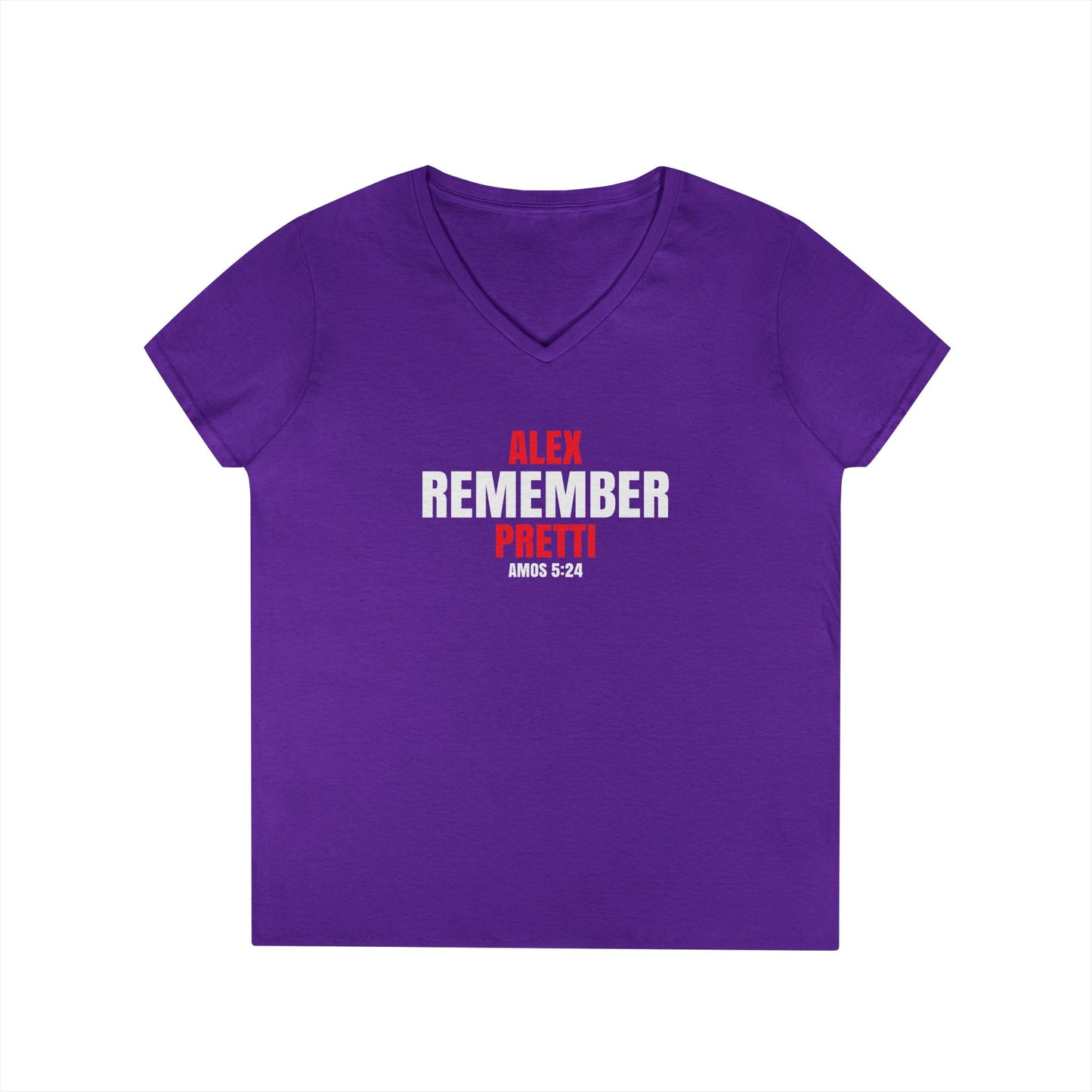 Remember Alex Pretti  Ladies' V-Neck T-Shirt