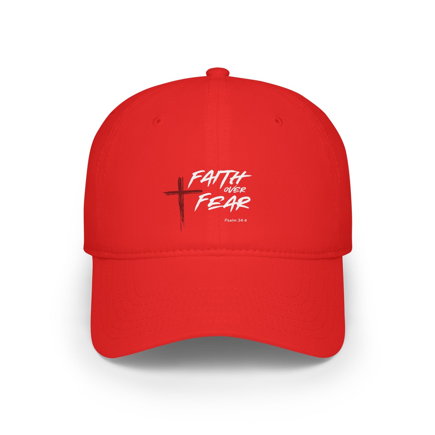 Faith Over Fear Psalm 34:4 Unisex  Baseball Cap