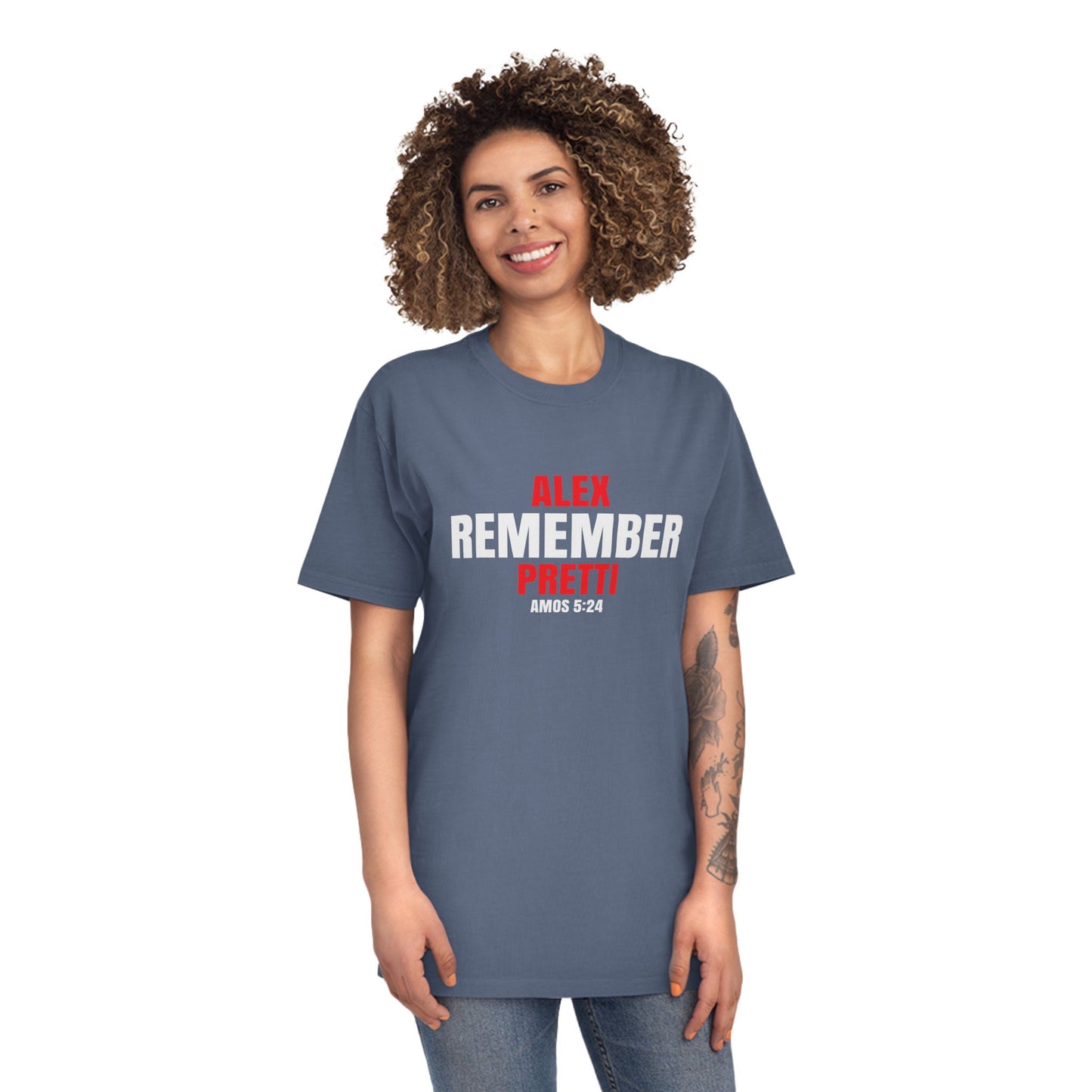Remember Alex Pretti Memorial T‑Shirt - 100 % cotton