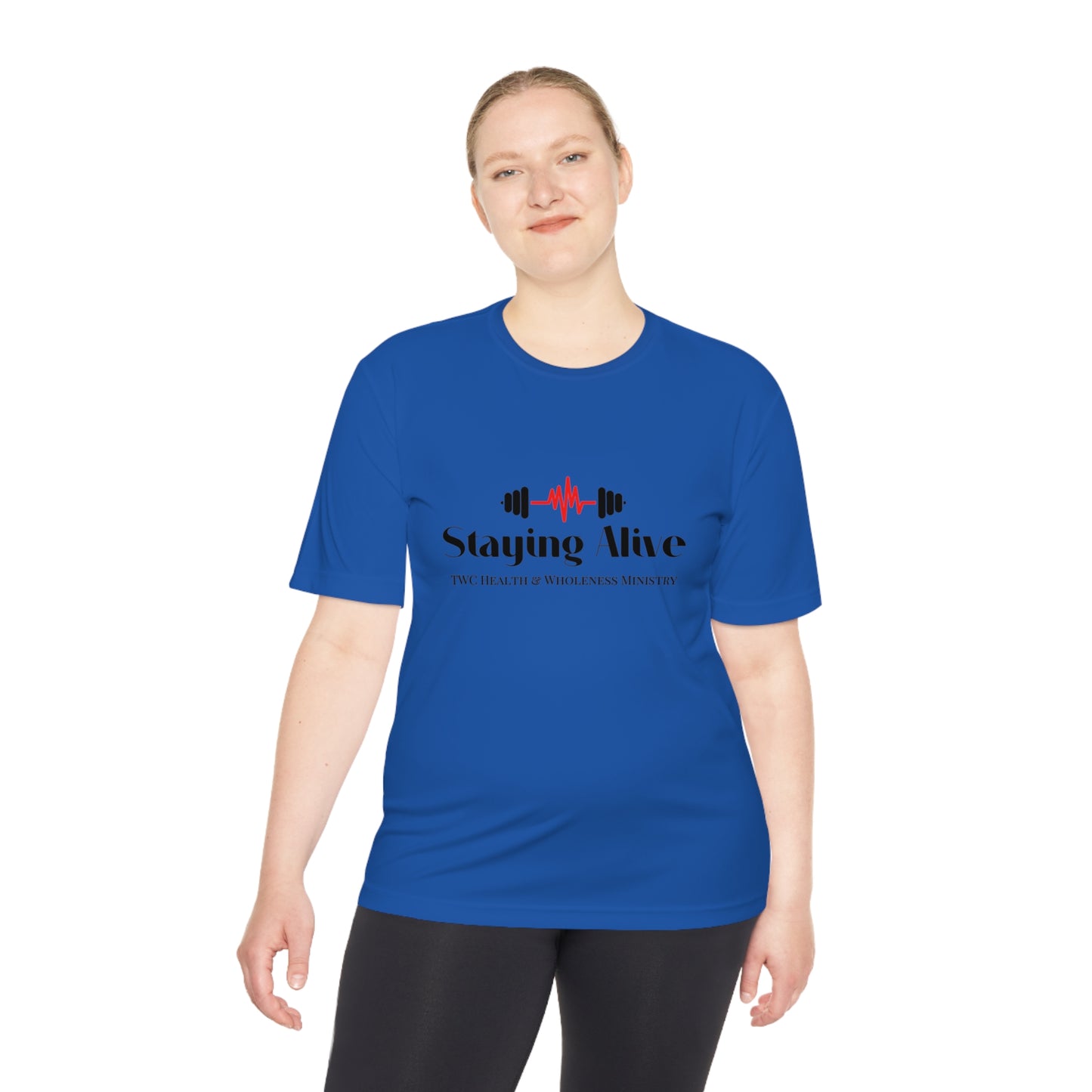 TWC Staying Alive Ministry Unisex Moisture Wicking Tee