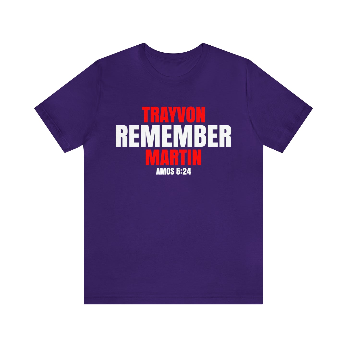 The Remember Series-Trayvon Martin-Unisex Jersey Short Sleeve Tee