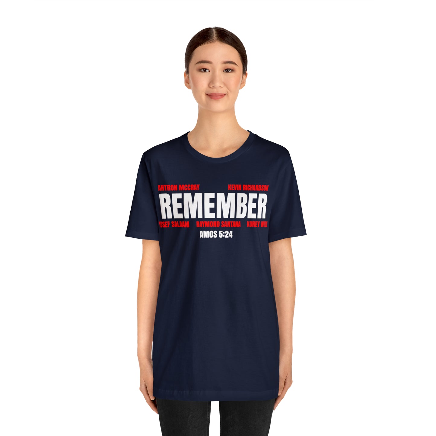 The Remember Series: The Central Park 5 Jersey Short Sleeve Tee