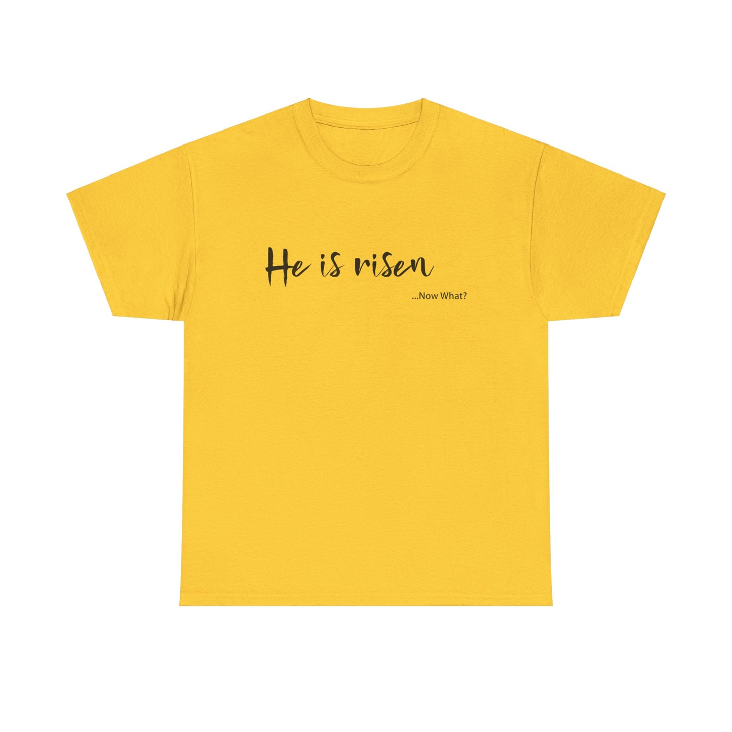 TWC - He Is Risen...Now What?-Unisex Heavy Cotton Tee