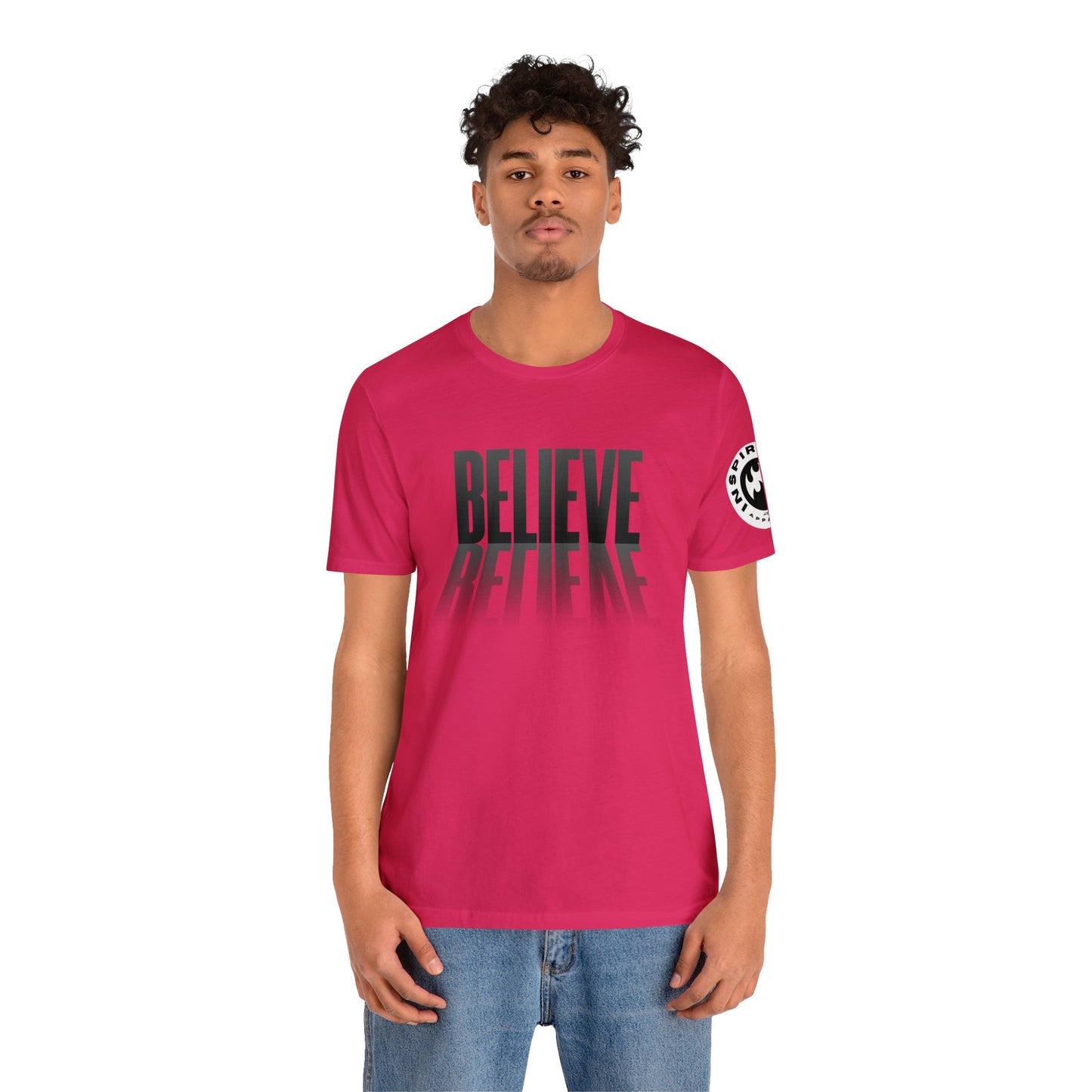 John 6:29 "Believe" Short Sleeve Tee