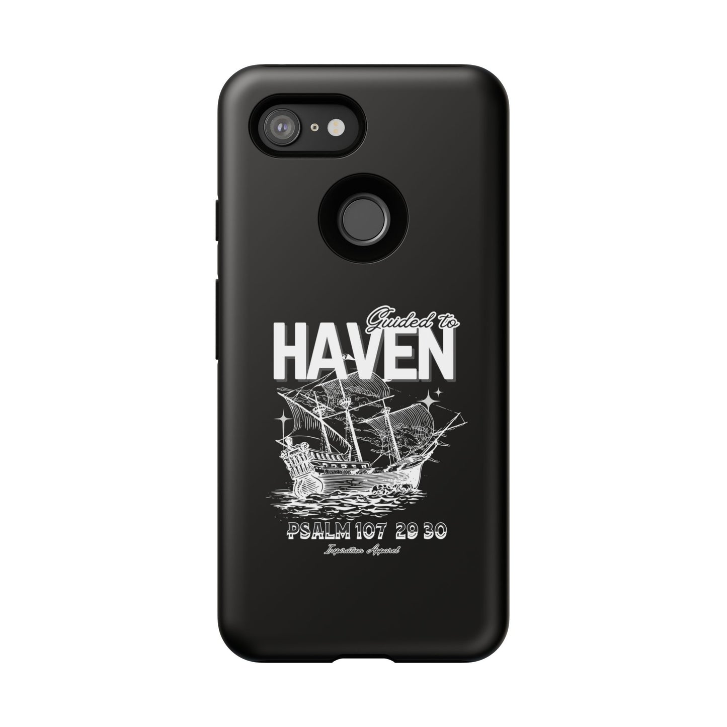 Guided to Haven Psalm 107:29–30 Stylish Phone Case