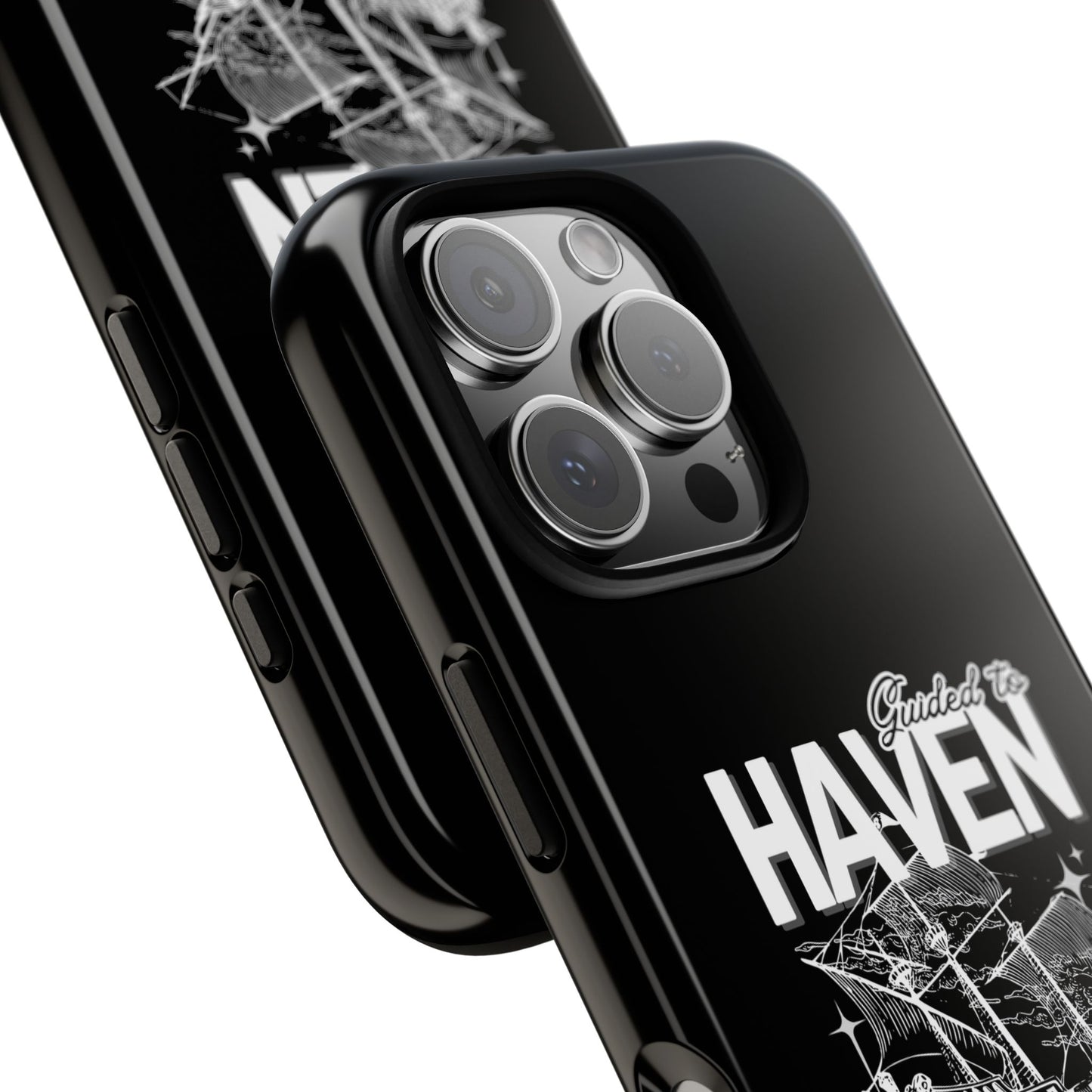 Guided to Haven Psalm 107:29–30 Stylish Phone Case