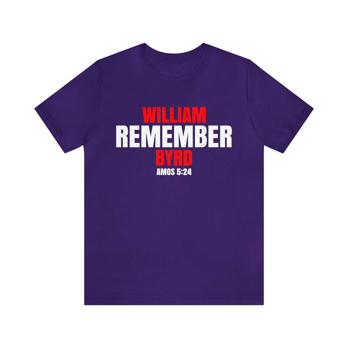 The Remember Series-William Byrd-Unisex Jersey Short Sleeve Tee