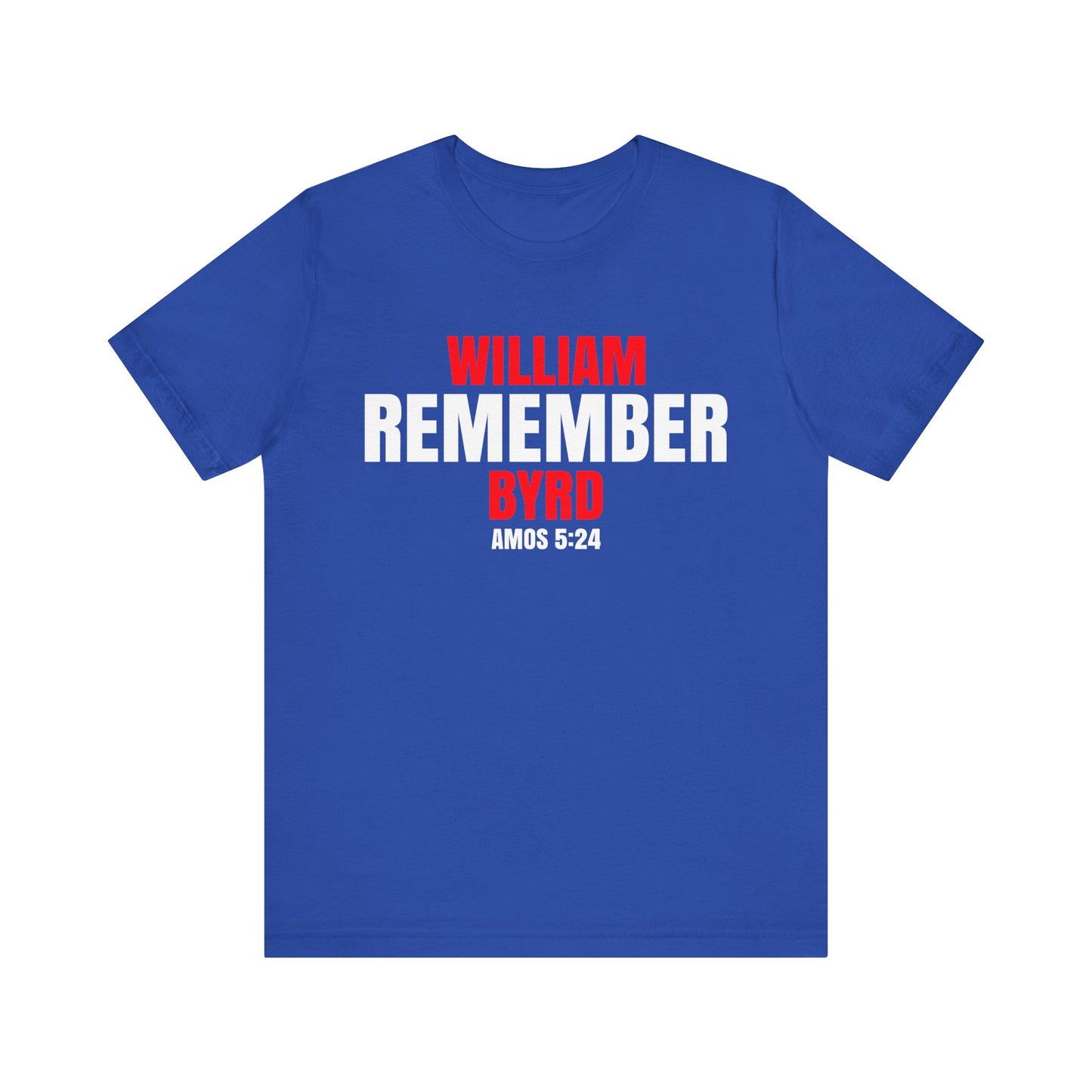 The Remember Series-William Byrd-Unisex Jersey Short Sleeve Tee