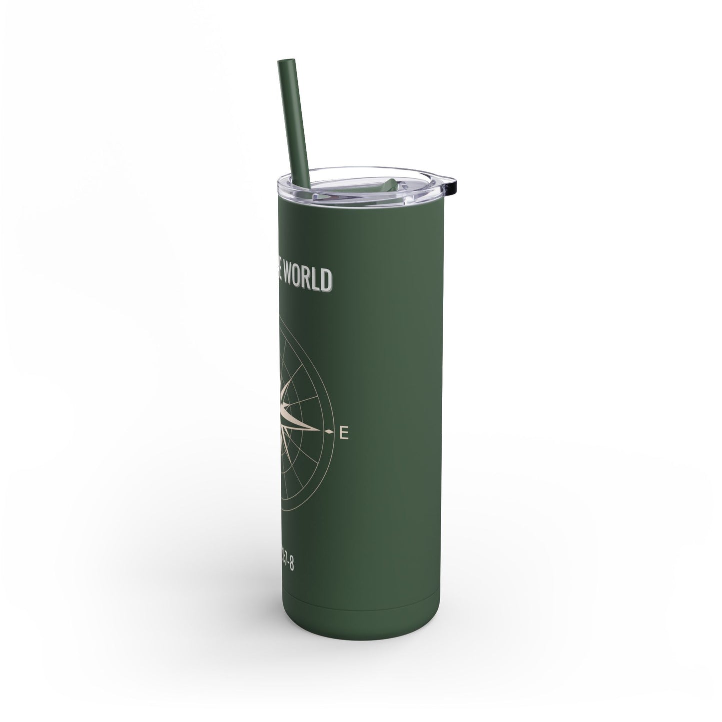 Explore The World Skinny Matte Tumbler, 20oz