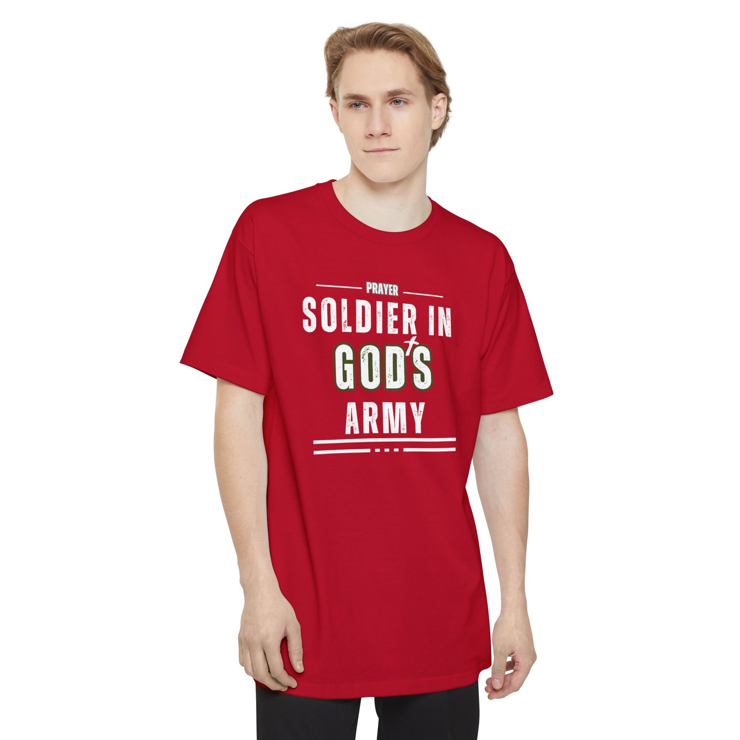 Prayer Soldier In God's Army - Unisex Tall Sized T-Shirt
