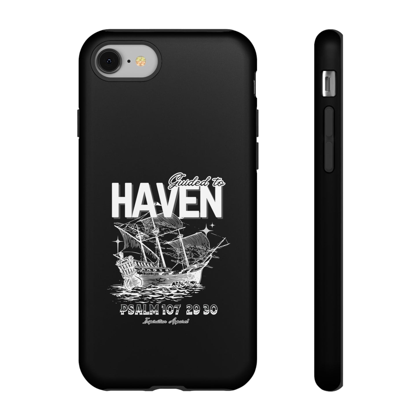 Guided to Haven Psalm 107:29–30 Stylish Phone Case