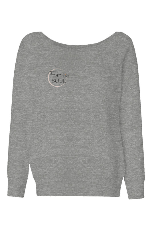 TRANSFORMher Womens Wide Neck Sweatshirt