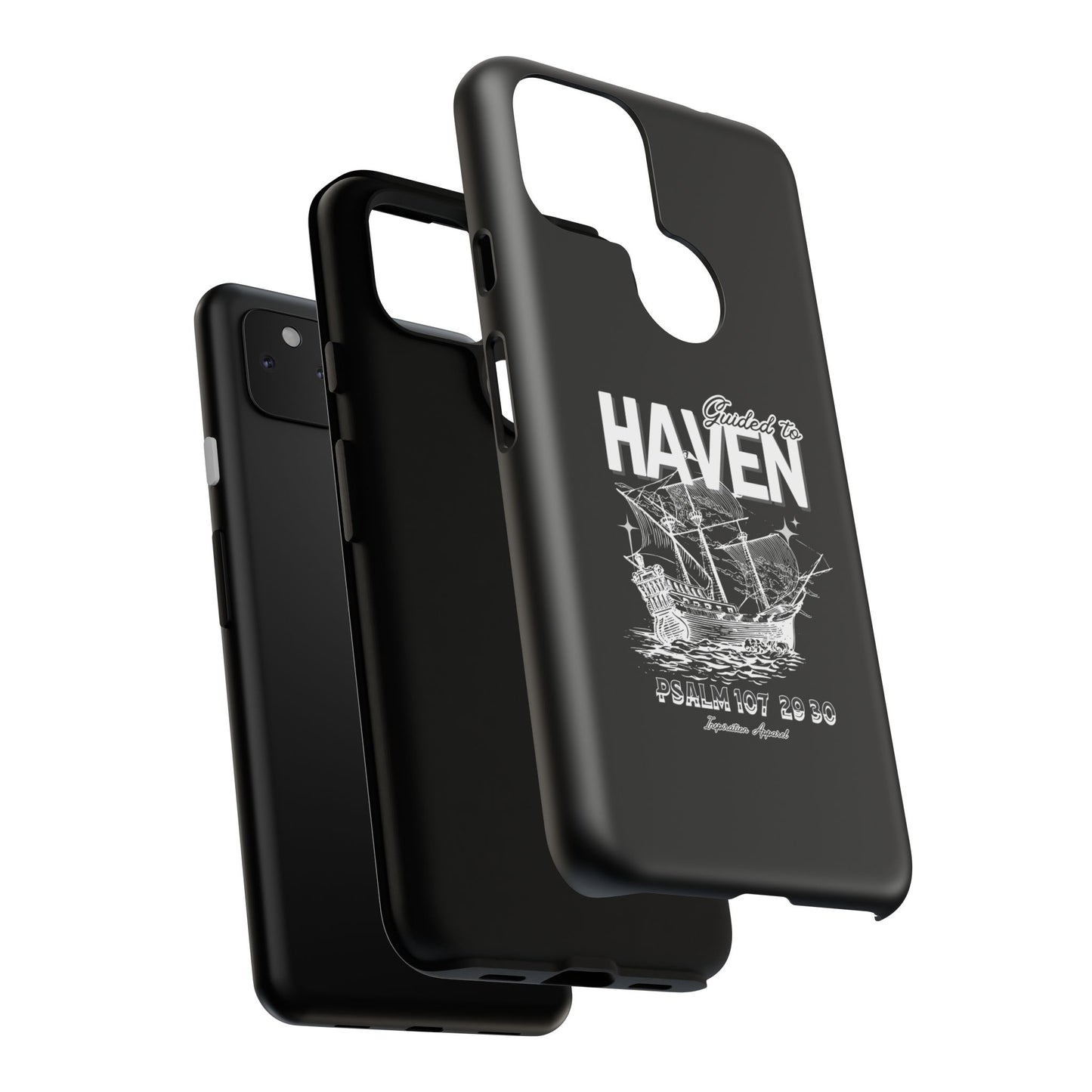 Guided to Haven Psalm 107:29–30 Stylish Phone Case