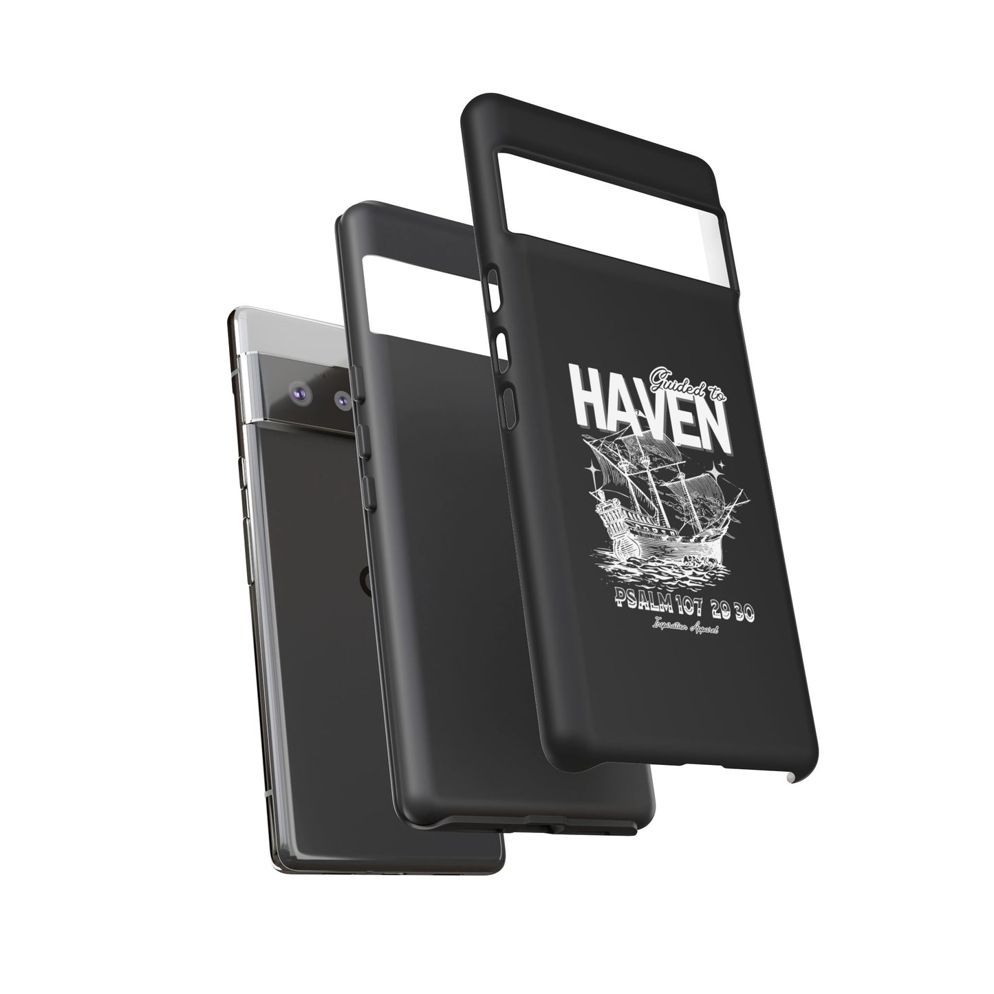 Guided to Haven Psalm 107:29–30 Stylish Phone Case