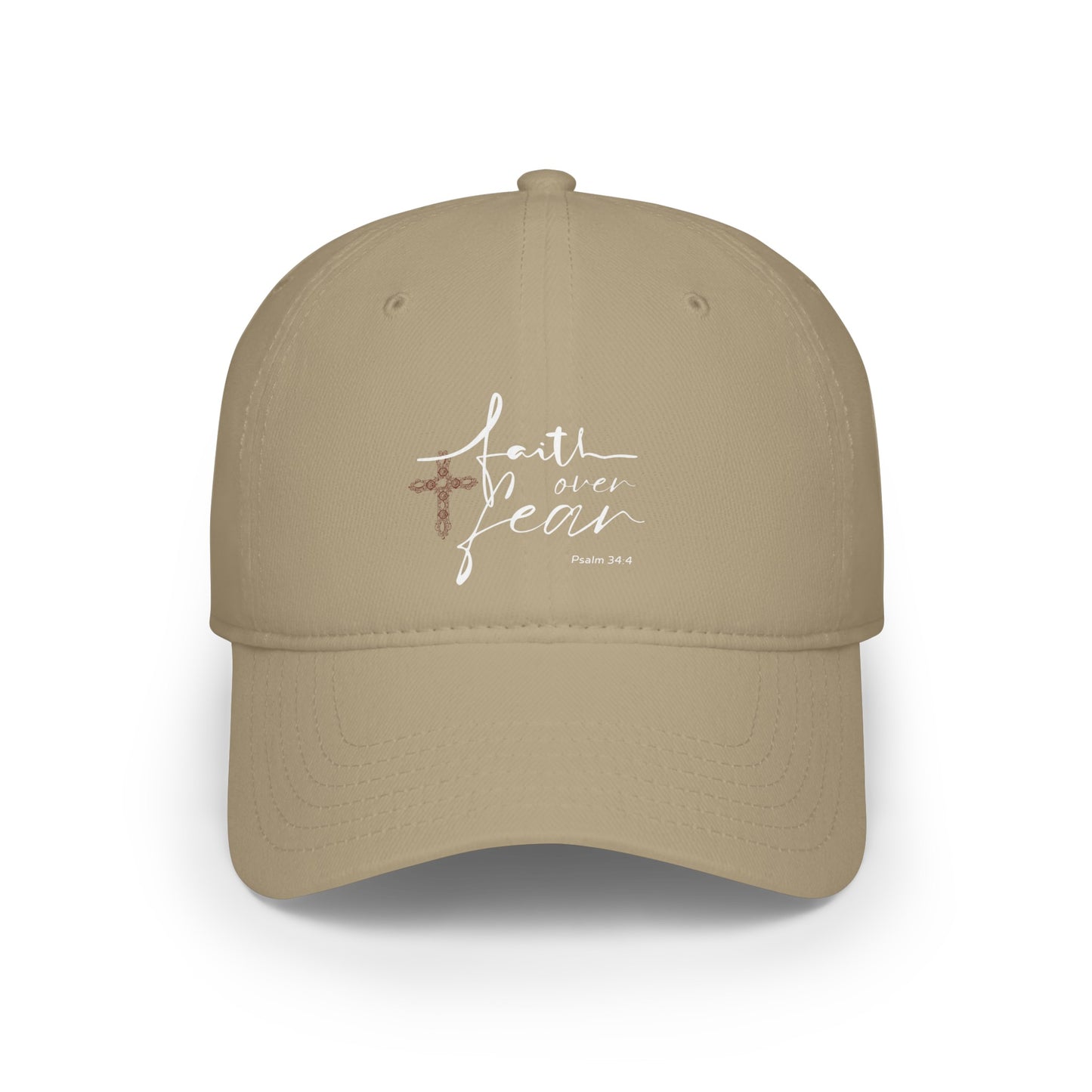 Ladies Faith Over Fear Psalm 34:4 Baseball Cap