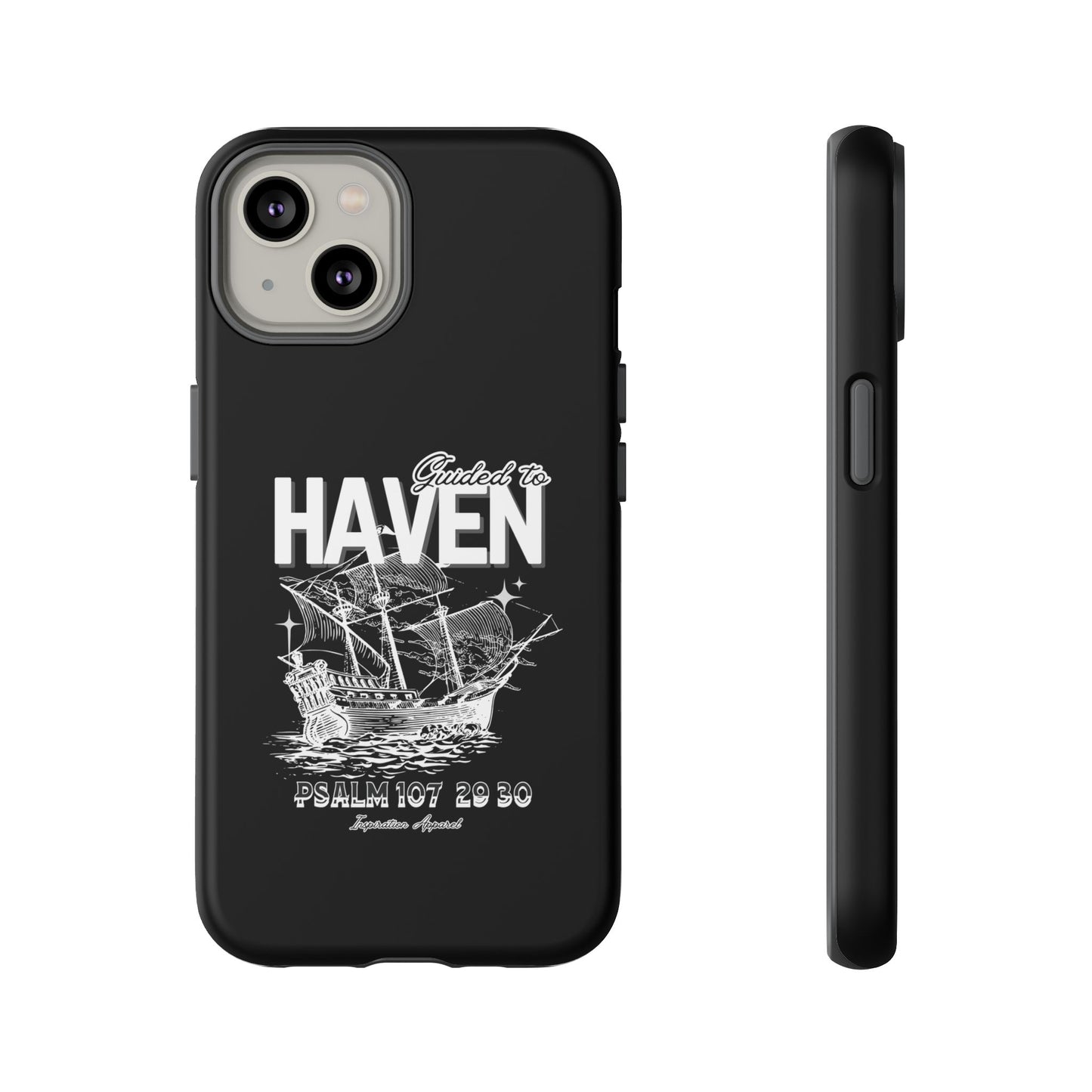 Guided to Haven Psalm 107:29–30 Stylish Phone Case