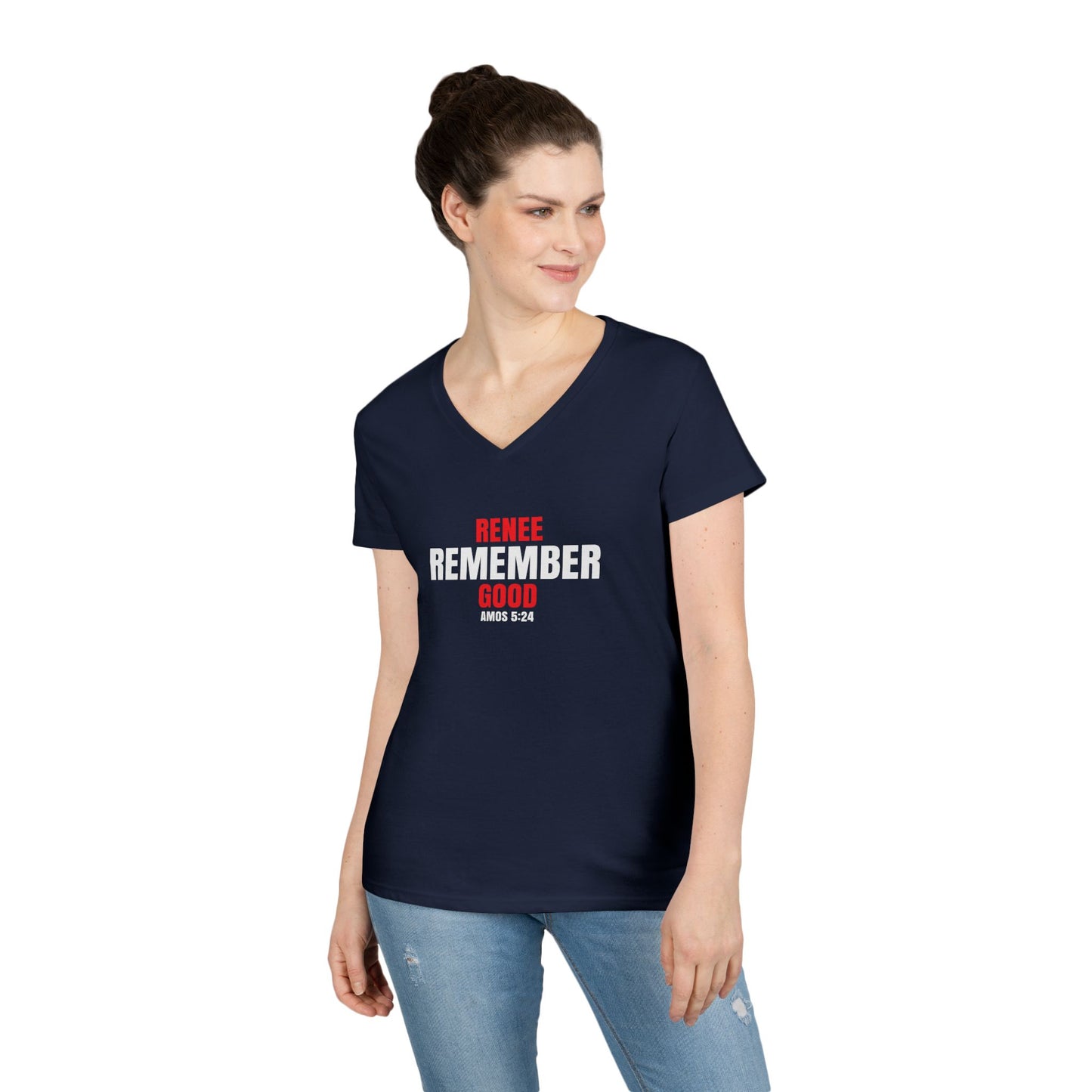 Remember Renee Good Ladies' V-Neck T-Shirt