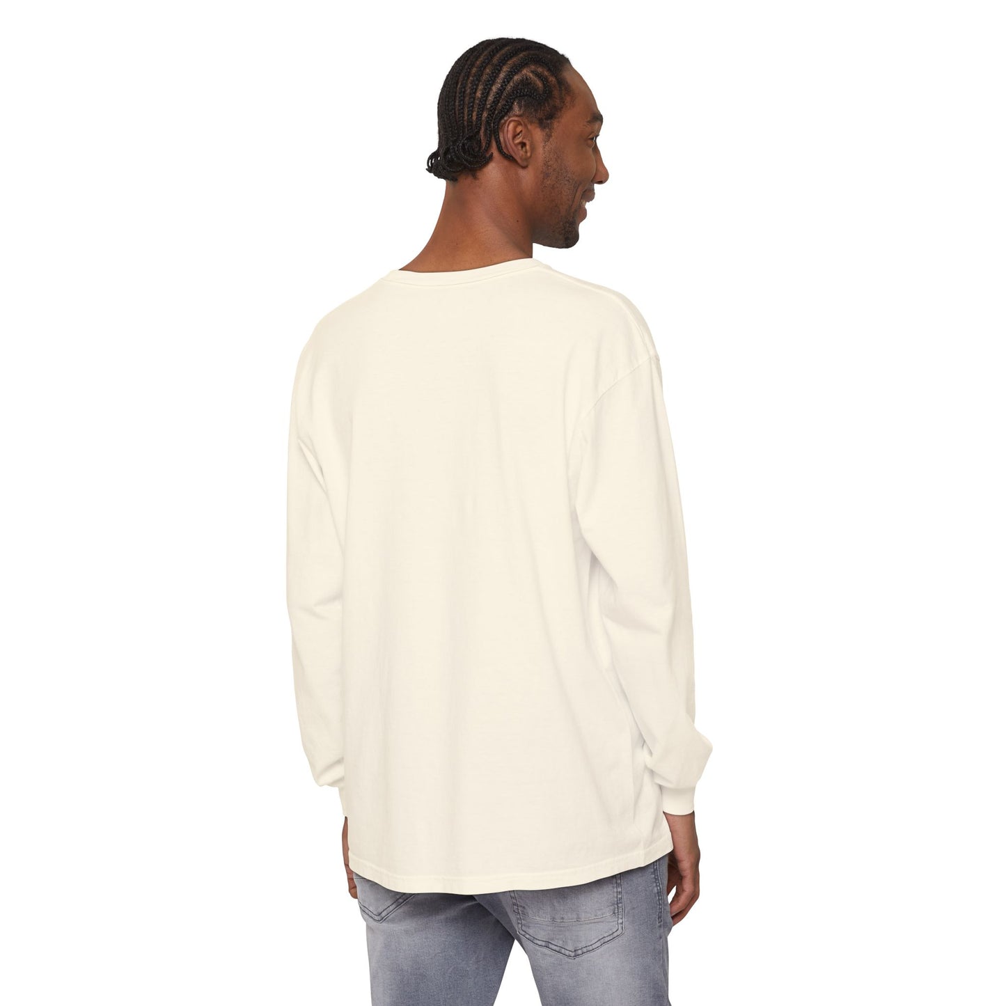 Guided to Haven Psalm 107:29–30 Long Sleeve T-Shirt - Nautical Theme
