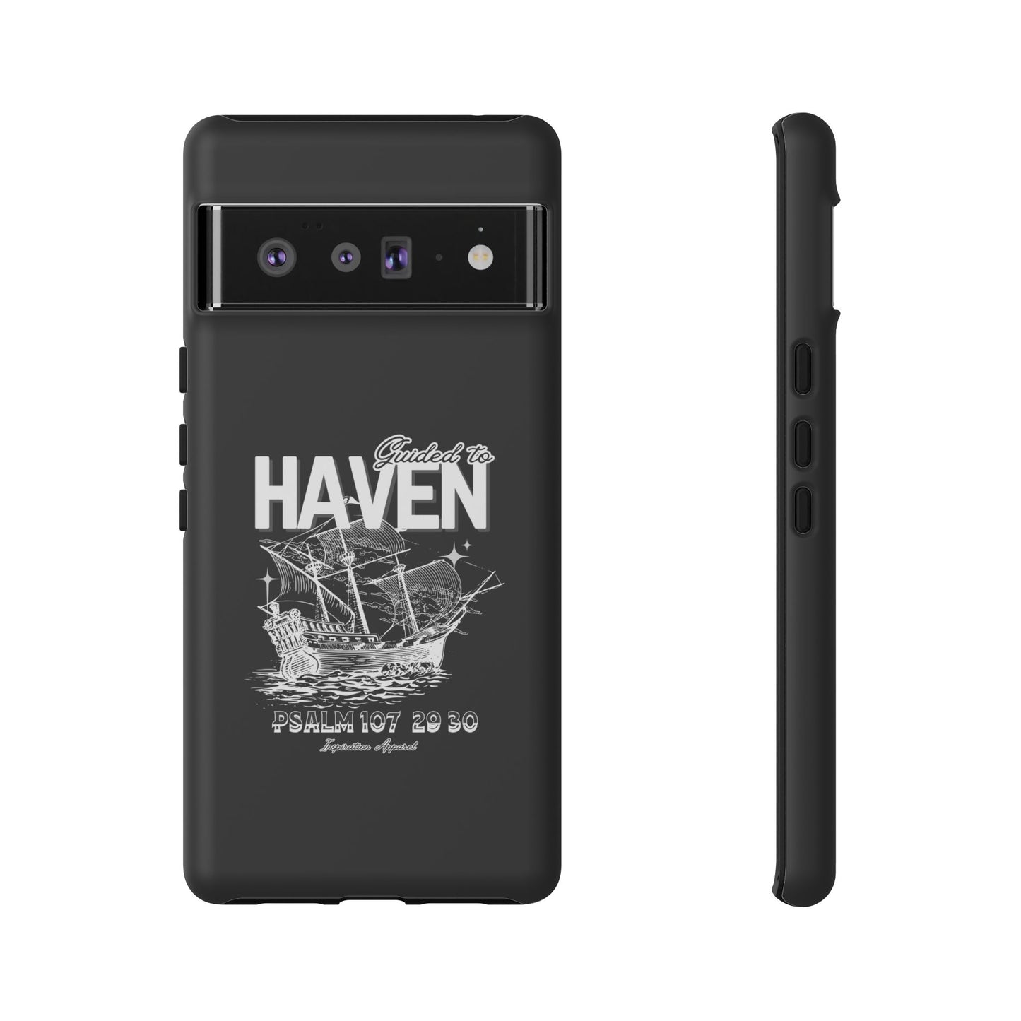 Guided to Haven Psalm 107:29–30 Stylish Phone Case