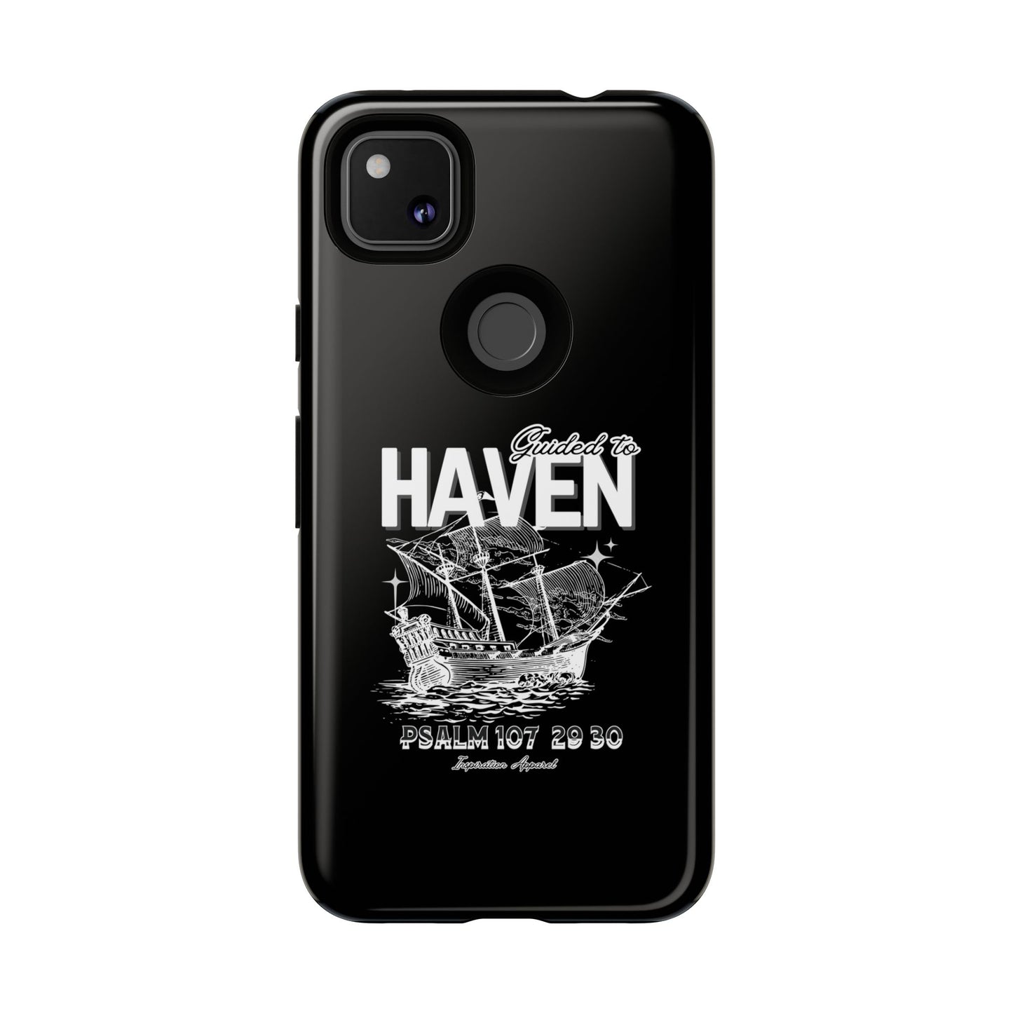 Guided to Haven Psalm 107:29–30 Stylish Phone Case