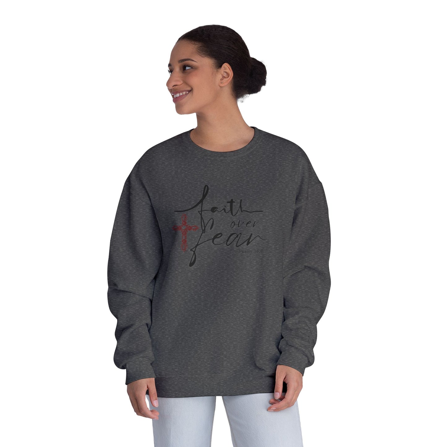 Faith Over Fear Pullover Sweatshirt