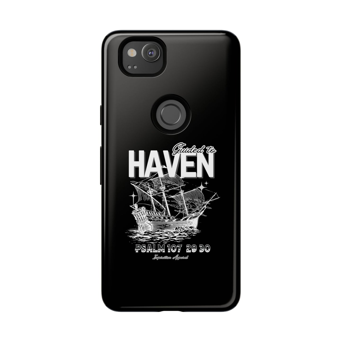 Guided to Haven Psalm 107:29–30 Stylish Phone Case