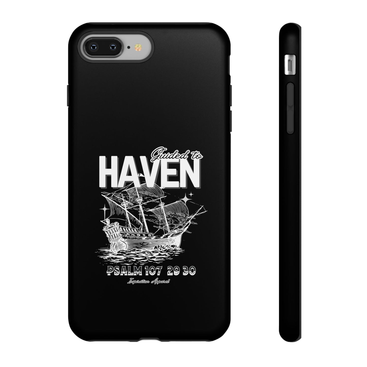 Guided to Haven Psalm 107:29–30 Stylish Phone Case