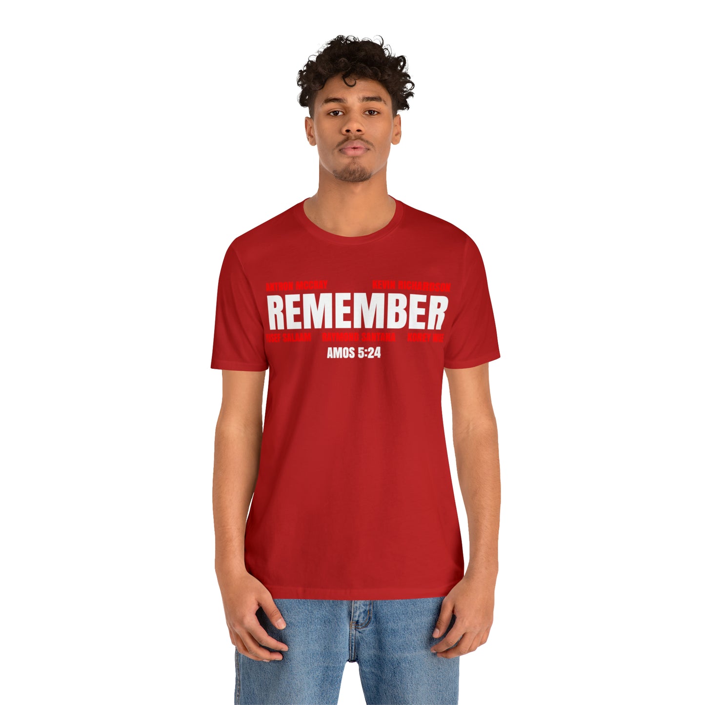 The Remember Series: The Central Park 5 Jersey Short Sleeve Tee